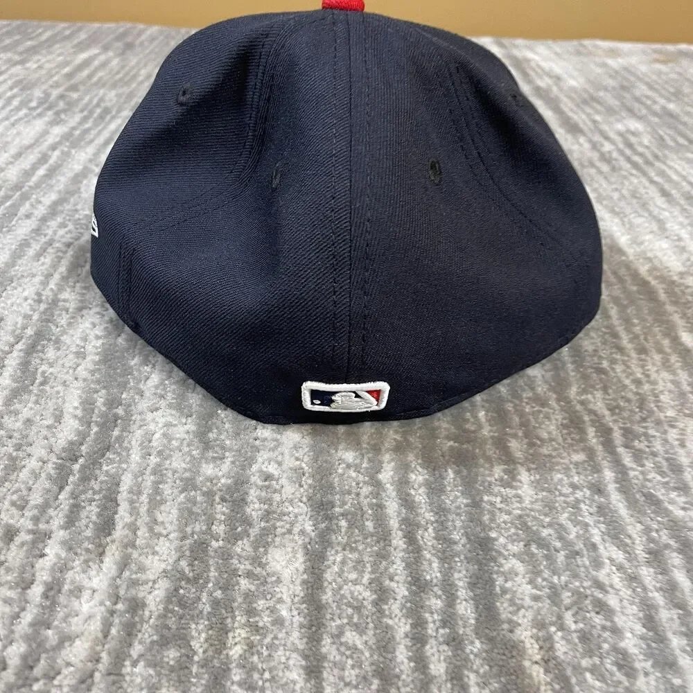 St Louis Cardinals Hat Cap Fitted Mens 7 1/8 Navy Red MLB Baseball New Era